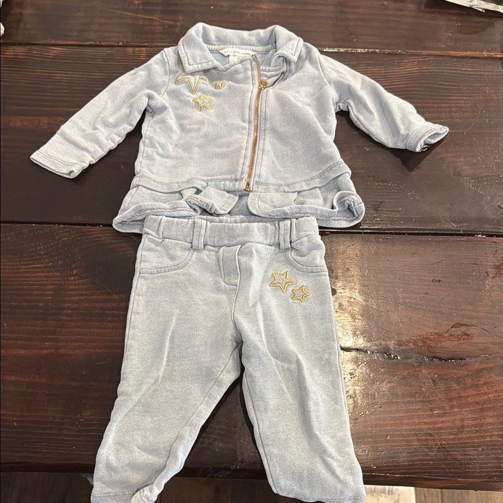Marc Jacobs Baby Blue Outfit with Gold Star Accents